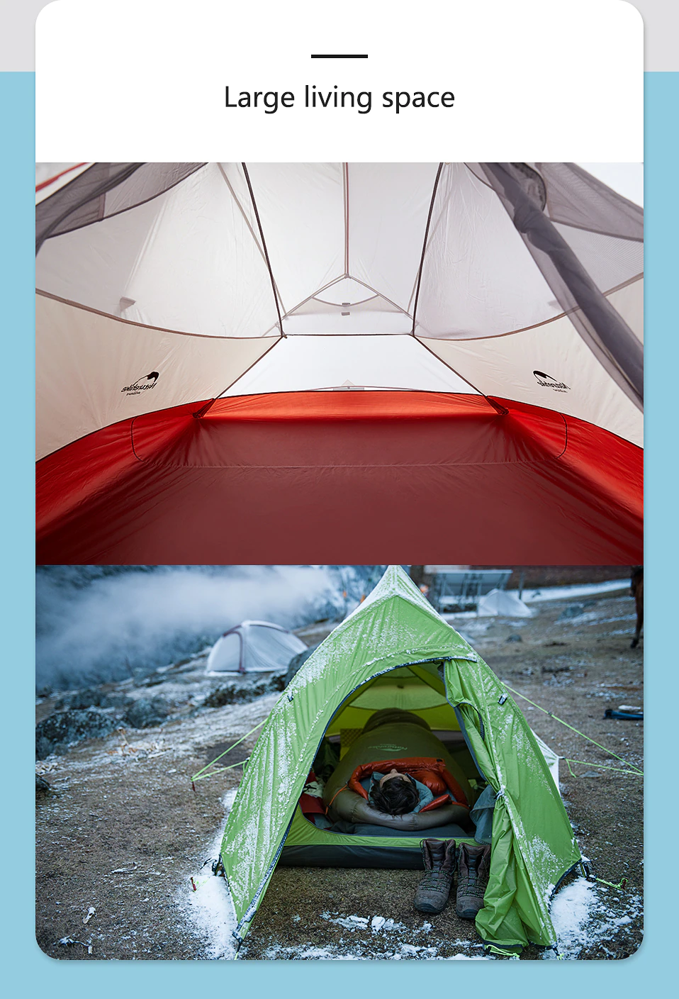 Cheap Goat Tents  Cloud Up 1 2 3 Tent Ultralight Professional Self Standing 20D Nylon With Free Mat for Outdoor Camping Hiking Tents 